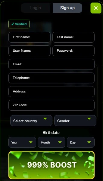 eternal slots casino sign up